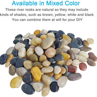 SACKORANGE 2 LB Acuario Gravel River Rock – grava decorativa pulida natural, pequeñas piedras decorativas, piedras de colores mixtos, para acuarios, paisajismo, rellenos de jarrón (32-oz) - BESTMASCOTA.COM