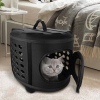 FRIEQ - Portabebés para mascotas de 23 pulgadas con cubierta dura grande – Perrera de viaje para gatos, perros pequeños y conejos - BESTMASCOTA.COM