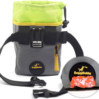 DoggyDobby - Bolsa de entrenamiento para perros con dispensador de bolsa de caca (3 maneras de usar), cinturón ajustable y correa para el hombro - BESTMASCOTA.COM
