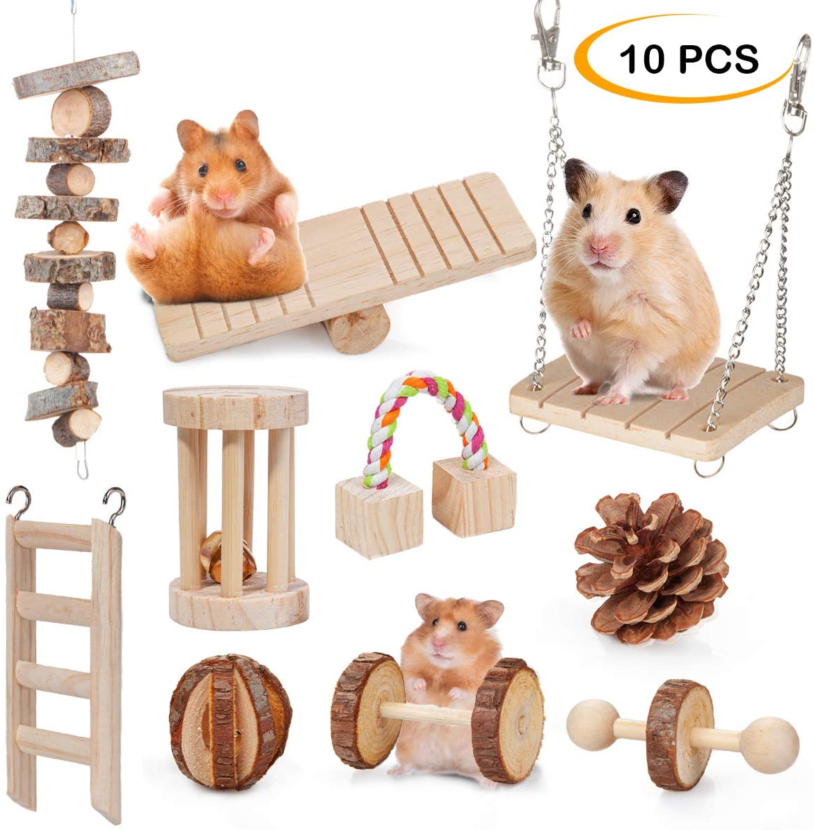 Dono Hamster Chew Toys Natural Wooden