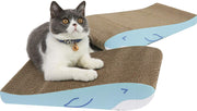 MSBC - Rascador de gato con gato, gato, almohadilla de reciclaje de corrugado, rascador de gato, cama de larga duración reversible - BESTMASCOTA.COM
