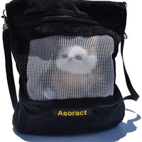 Asoract Hedgehog Carrier Pouch, Newly Designed Sugar Glider Bonding Pouch Super Soft Coral Fleece Portable Small Animal Travel Carrier with Adjustable Shoulder Strap Breathable Mesh for Sugar Gliders - BESTMASCOTA.COM