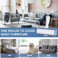 FOCUSPET Lint Roller for Pet Hair, Extra Large Hair Remover for Furniture, Clothes, Laundry Extra Sticky Supersize 6.3 inches Lint Removal Total 240 Sheets (1 Lint Roller + 3 Refills) - BESTMASCOTA.COM