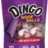 Dingo Goof Balls Rawhide Chews for Dogs, Made with Real Chicken Rawhide Treats - BESTMASCOTA.COM