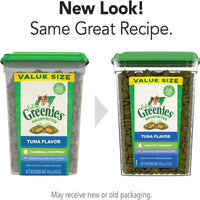 Greenies Feline SMARTBITES Sabores saludables para interiores, pollo y atún, todos los tamaños de bolsa