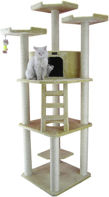 Armarkat Mueble en forma de condominio de árbol para gatos, 75 pulgadas de alto y más - BESTMASCOTA.COM