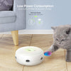 VAVA - Juguete interactivo de plumas para gatos, electrónico, para gatos, con cambio automático de dirección, estimula al azar las lentes de los gatos e instintos con plumas de Turquía (batería AA incluida) - BESTMASCOTA.COM