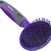 Hertzko Cepillo suave para mascotas para perros y gatos con pelo largo o corto – ideal para desenredar y quitar el pelo suelto o de cobertizo – ideal para cepillado diario y para piel sensible - BESTMASCOTA.COM