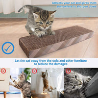 PrimePets – Rascador de gato de cartón con gato corrugado para gato – 2 unidades - BESTMASCOTA.COM