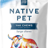 Native Pet Yak Masticables para perros (pequeño, mediano, grande y XL) – Pasto criado y orgánico Yak Cheese Himalaya perro masticables para la salud oral – Larga duración, bajo olor, rico en proteínas, comestible Reward Treat - BESTMASCOTA.COM