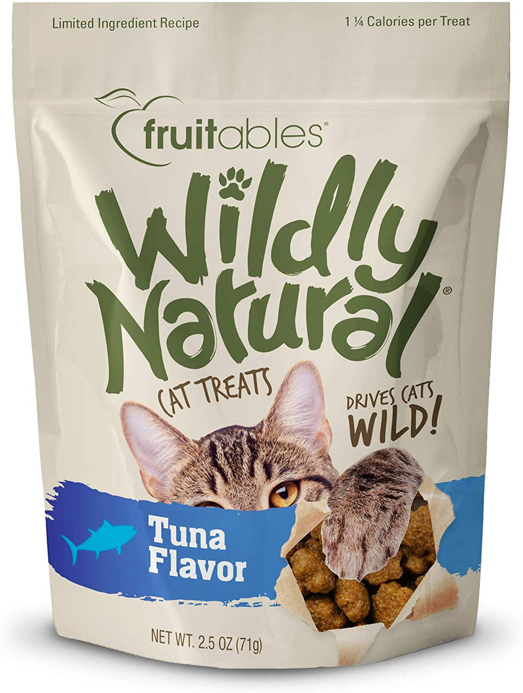 fruitables Wildly Cat Treats naturales Atún Sabor (2,5 oz) - BESTMASCOTA.COM