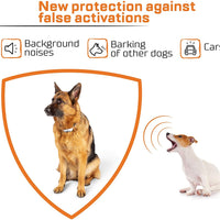 RUFF BOYZ collar de corteza para perros grandes, perros pequeños y medianos – Collar de corteza recargable con advertencia de sonido y control de vibración, Blanco - BESTMASCOTA.COM