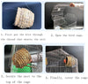 Hamiledyi - Jaula de pájaros de simulación de pajita de pájaros 100% fibra natural – Cozy Resting Place para pájaros – Proporciona refugio de clima frío – Pájaros escondidos de Predatores – Ideal para Finch & Canary - BESTMASCOTA.COM