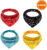 Pawchie Bandanas para perro, pequeñas, 4 unidades, 8 estilos, pañuelos triangulares para mascotas, ajustables con dos broches, juego de pañuelos para perros, cachorros y gatos - BESTMASCOTA.COM