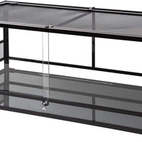 REPTIZOO terrario de cristal repelente, puerta corredera con pantalla de ventilación Reptile Terrarium cerca de 48.0 in x 17.7 in x 17.7 in - BESTMASCOTA.COM
