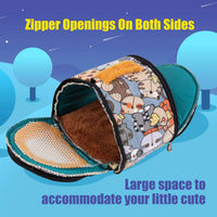 CROWNY - Bolsa transportadora de hámster con correa transpirable y portátil para hámster, erizo, ardilla ratones, ratas, azucarera, etc., Dibujos animados a - BESTMASCOTA.COM