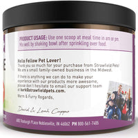 Strawfield – Limina para mascotas para gatos – el mejor suplemento de polvo L-lisine para todo el sistema de inmunización natural – Ayuda a mantener la salud respiratoria y de los ojos – 900 mg por servir – 8oz – Fabricado en los Estados Unidos - BESTMASCOTA.COM