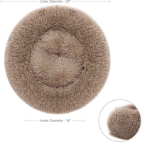 MIXJOY Cama ortopédica para perro, cómoda cama redonda para perro, ultrasuave, lavable, para perro y gato, cojín cama (22.8 in/29.9 in/35.8 in) - BESTMASCOTA.COM