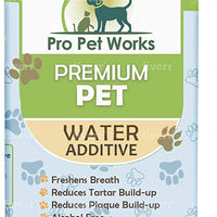 Aditivo de agua dental premium para mascotas para perros, gatos y animales pequeños, cuidado dental de perro para malas mascotas respiración bucal cuidado bucal que combate el sarro, la placa y la enfermedad de las encías [17 oz] desodorizador de pasta de - BESTMASCOTA.COM
