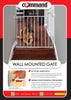 Command Pet montado en la pared puerta, 31" H/24.75"-42.5," Color Blanco - BESTMASCOTA.COM