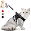 Arnés para gato con correa, arnés ajustable de malla suave reflectante para mascotas, versión extendida del arnés de tira reflectante, adecuado para gatitos, cachorros, mascotas pequeñas - BESTMASCOTA.COM