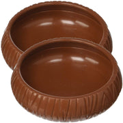 Lee 's plato de gusanos, Marrón (Brown-2 Pack) - BESTMASCOTA.COM