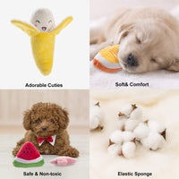 Nocciola - Juguetes de peluche, 12 unidades, para perros pequeños, medianos, juguetes para mascotas, juguetes chirriantes, juegos de peluche, bolsa de transporte - BESTMASCOTA.COM