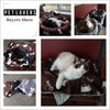 Manta para perro, suave y cálida, con estampado de huellas, para perros pequeños, medianos, grandes, gatos, cachorros, gatitos, otros animales, color negro, gris - BESTMASCOTA.COM