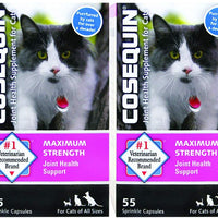 Nutramax 55 unidades Cosequin felino salud cuidado de articulaciones de alimentación, (2 unidades) - BESTMASCOTA.COM