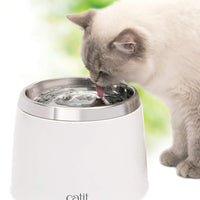 CATIT Fresh & transparente parte superior de acero inoxidable) potable de pluma estilográfica, 64 fl. oz. - BESTMASCOTA.COM
