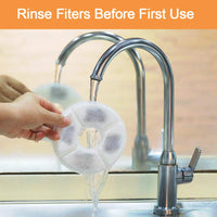 Hellosam Filtro de repuesto para fuente de mascotas, 12 paquetes, filtro de fuente de agua para mascotas, dispensador automático de agua para mascotas, filtros activados de carbón para agua potable - BESTMASCOTA.COM