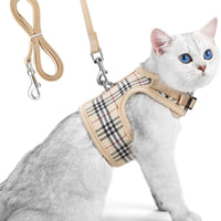 Unihubys - Arnés para gato con correa ajustable, material de malla suave con fuerte anilla en D para mayor tranquilidad, ideal para caminar - BESTMASCOTA.COM