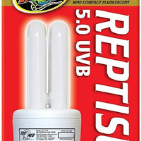 Zoo Med ReptiSun 5.0 - Paquete de 4 mini bombillas fluorescentes compactas UVB para terrarios tropicales pequeños - BESTMASCOTA.COM