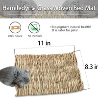 Alfombrilla de césped para conejo, juguete para masticar, tejido para cobaya, chinchilla, ardilla, hámster, rata, gato, perro y animal pequeño, 4 unidades - BESTMASCOTA.COM