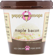 Mezcla de helado para perros Puppy Scoops: maple con tocino - Agregue agua y congele en su hogar - BESTMASCOTA.COM