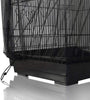 ASOCEA Universal Birdcage Cover Bird Cage Seed Catcher Parrot Cage Mesh Skirt Birdseed Nylon Net Guard Extra Large - Black (Not Include Birdcage) - BESTMASCOTA.COM