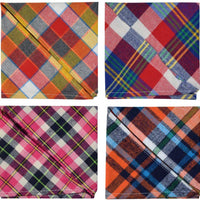 Lee-buty - Juego de 15 bandanas para perro, pañuelo para perro, baberos lavables para niña, niño, perro, bandanas de algodón a cuadros, bandanas para perros al aire libre, accesorios para perros pequeños, medianos, grandes, gatos y mascotas - BESTMASCOTA.COM