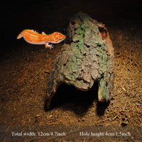 Reptile Hideouts Critter Cavern Critter Cavern Bends - Figura de resina para esconder Plecos Cíclidos arañas lagartos serpientes - BESTMASCOTA.COM