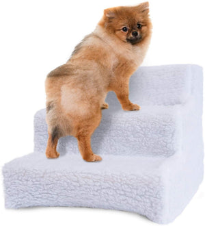 Ideas en la vida escaleras de mascotas rampa para camas de alta – Doggy  pasos para perros pequeños y gatos para Galaxy Tab de carcasa rígida en una  escalera de 3 paso