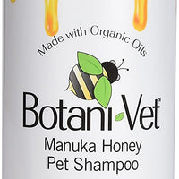 botanivet Miel de Manuka Pet Champú Orgánico Certificado 16 oz – 100% Ingredientes Naturales – Veterinaria Dermatólogo formulado para alergias y prurito - BESTMASCOTA.COM