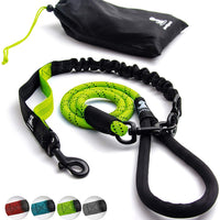 SparklyPets Heavy Duty Rope Bungee Leash for Large and Medium Dogs with Anti-Pull for Shock Absorption - No Slip Reflective Leash for Outside - BESTMASCOTA.COM