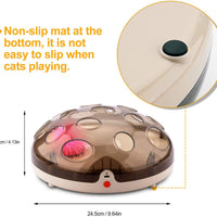 Juguetes interactivos divertidos para gato, pluma eléctrica, juguete para gato, ejercicio, perseguidor, entrenamiento, juguete para gato, recargable, Maglev, plumas, juego de atracción - BESTMASCOTA.COM