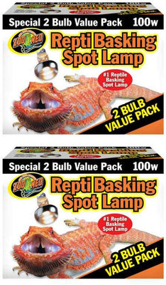 Zoo Med Repti Basking Spot Lamp Value Pack, 100 Watts - BESTMASCOTA.COM