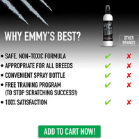 Emmy's Best Stop The Scratch Cat Deterrent Spray para Gatitos y Gatos - No tóxico - BESTMASCOTA.COM