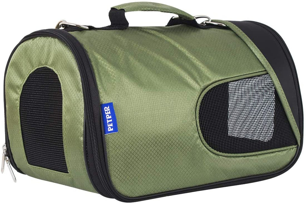 Petper Cat Carrier Airline - Transportador de mascotas de lado suave para gato perro pequeño exterior bolsa de viaje - BESTMASCOTA.COM