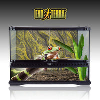 Exo Terra terrario pequeño completamente de vidrio, de 18 x 18 x 12 pulgadas. - BESTMASCOTA.COM