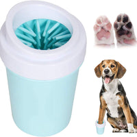 Bealy - Limpiador de huellas de perro grande y pequeño, fácil de usar, portátil, limpiador de patas de perro, con arandelas de silicona - BESTMASCOTA.COM