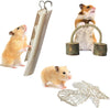 YUEPET Chinchilla Toys Guinea Pig Gerbil Rat Hamster Chew Toys Accessories Natural Wooden Seesaw Ladder Teeth Care Molar Toy for Bunny Rabbits Gerbils (Pack of 10) - BESTMASCOTA.COM