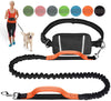 Correa para perro de LANNEY, manos libres, para correr, caminar, correr, entrenar senderismo, correa elástica retráctil para perros medianos a grandes, cinturón de cintura ajustable, costuras reflectantes, doble asa - BESTMASCOTA.COM
