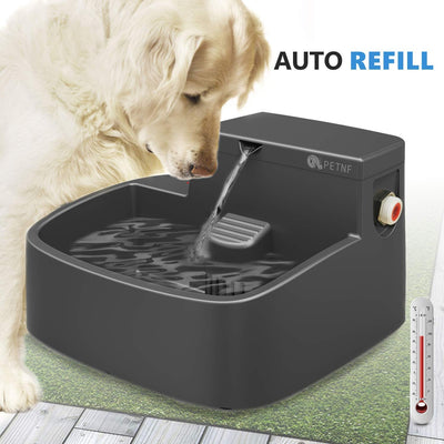 Cuenco térmico para mascotas, cuenco térmico para perro, para interiores y exteriores, cuencos de agua con calefacción para gatos, fuente de agua de jardín para múltiples mascotas, perros, gatos, ardillas de pollo, invierno sin hielo, 2 filtros, cable ant - BESTMASCOTA.COM